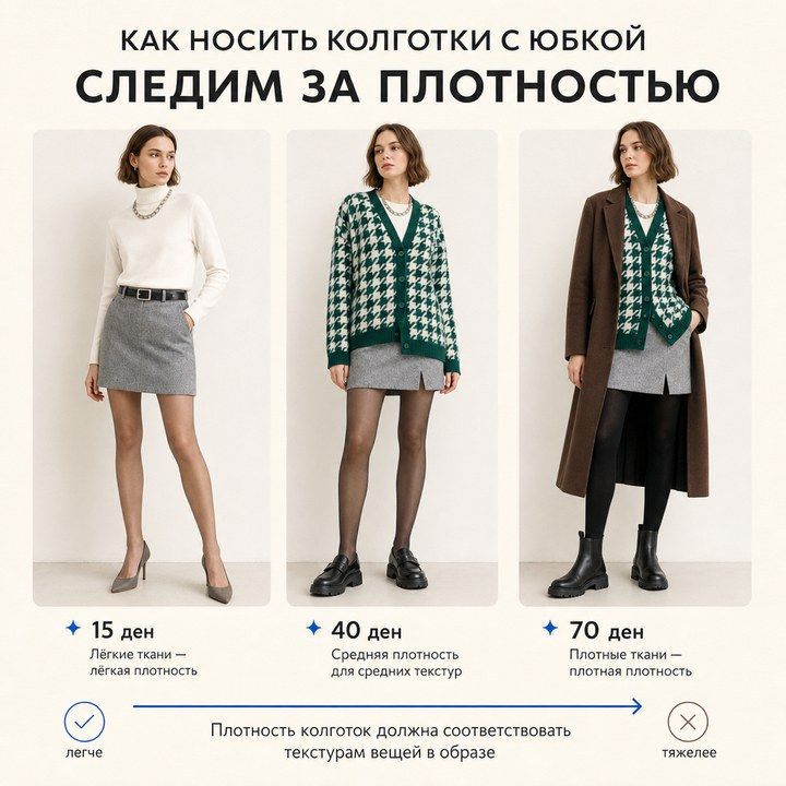 Слишком плотные колготки при лёгких тканях: нога тяжелеет